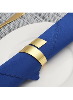 RTYY 8Pcs Gold Metal Napkin Rings Retro And Simple Style Gold Napkin Ring，Gold Metal Electroplated Napkin Rings For Family Dinner Wedding Table Decoration Birthday Party Decoration  - Image 4