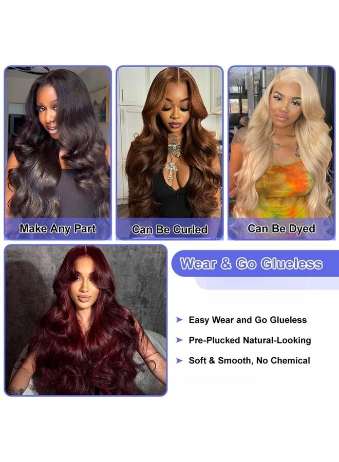 يُسلِّم شعر مستعار أمامي دانتيل مموج 13x4، مصنوع من أسلاك مقاومة للحرارة العالية، عالي الوضوح، شفاف، للنساء، عقد صغيرة مبيضة، طول 26 بوصة، لون طبيعي - Image 5