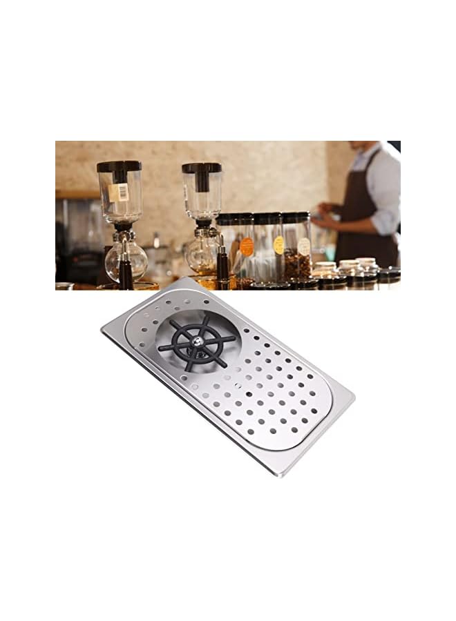 Glass Sink Rinser, Embedded 304 Stainless Steel Pitcher Rinser Cup Washer Easy To Install Water Saving for Bar (Stainless Steel Color A) - Image 2