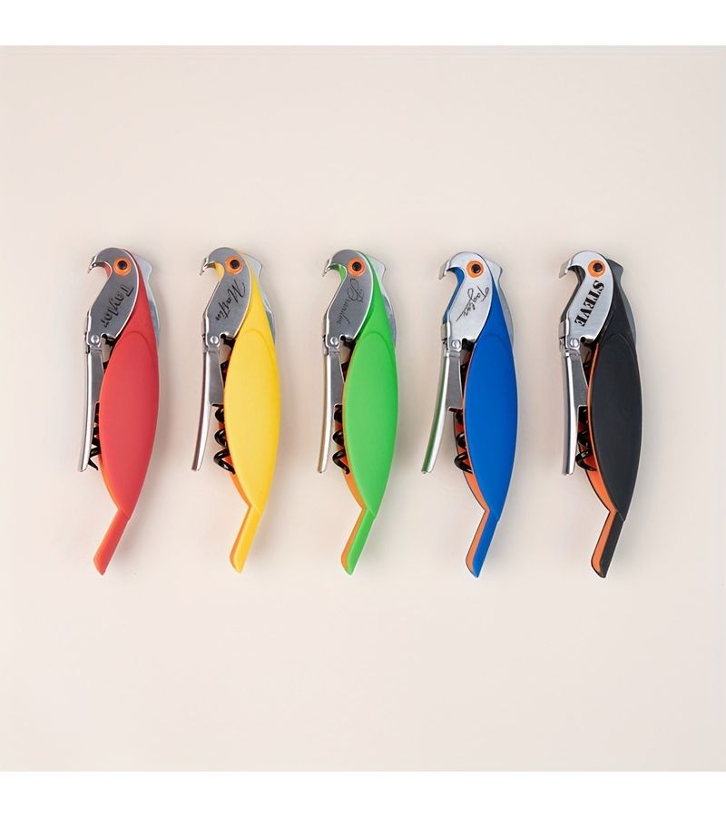 Multifunctional Parrot Shaped Manual Can Opener And Bottle Opener Stainless Steel Durable Plastic Yellow Portable Bright Multi Color Design For Home Camping Bars Parties Creative Kitchen Gift - Image 4