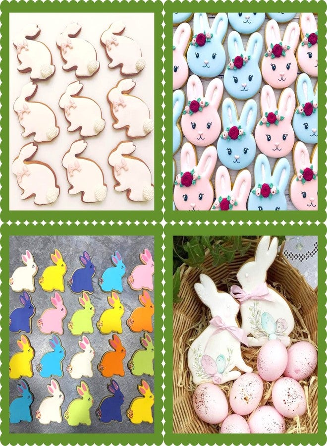 KAISHANE Easter Cookie Cutters Set - rabbit, Bunny, Carrot, Rabbit Face Shapes Biscuit Cutters 6 Pieces Stainless Steel - Image 5