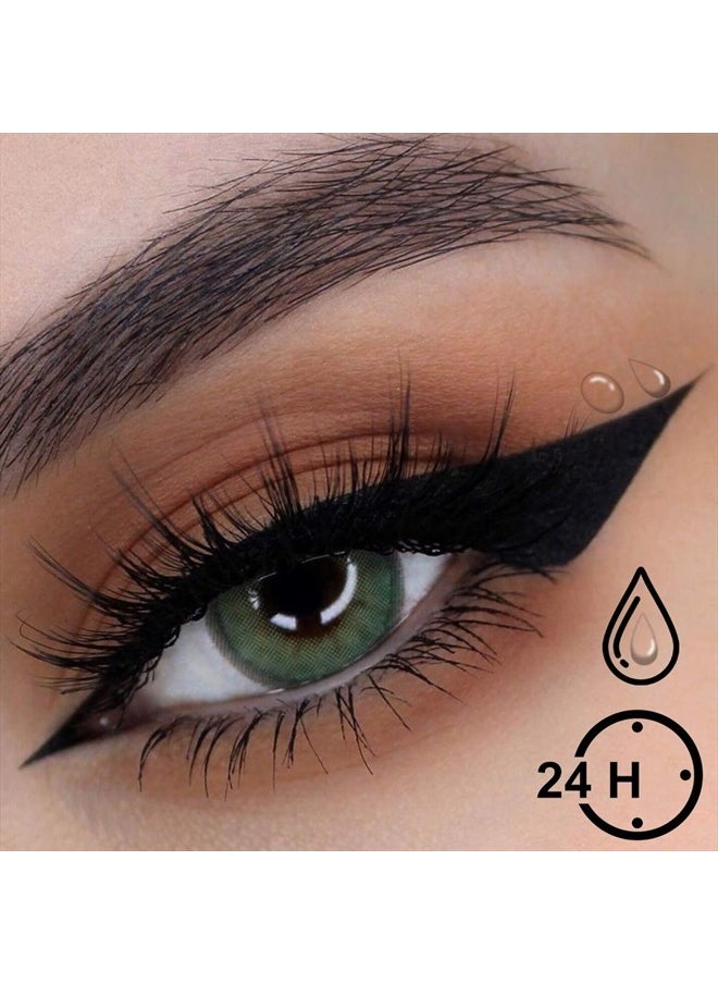 LETGO 2021 Upgraded Self-adhesive Eyeliner,2 in 1 Eye Liner Pen Diamond Bling Glitter Liquid Eyeliner No Glue, Non Magnetic, Eye Liner for Eye Makeup and Wear Normal False Eyelashes (Queen Gold)  - Image 5