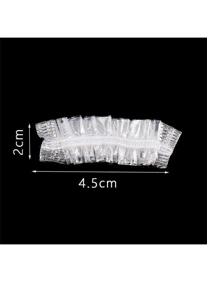 Bukela 100pcs Disposable Ear Covers Waterproof Elastic Hair Dyer Ear Protector Caps Bath Shower Salon Ear Cover For Hair Dye Bathing Shower Beauty Earmuffs Spa Home Hotel Hair Salon - Image 4