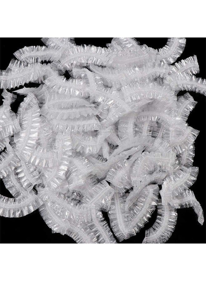 Bukela 100pcs Disposable Ear Covers Waterproof Elastic Hair Dyer Ear Protector Caps Bath Shower Salon Ear Cover For Hair Dye Bathing Shower Beauty Earmuffs Spa Home Hotel Hair Salon - Image 2