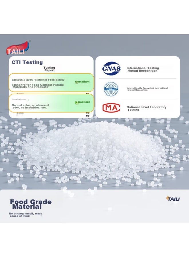 Taili Food Storage Bags, Zipper Bags, Thick Pe Food Bags With Drawstring And Sliding Lock, Large Size - Image 5