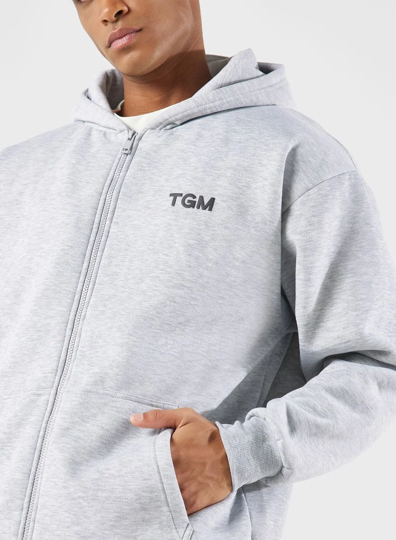 The Giving Movement Lounge Oversized Zip Hoodie