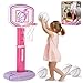 JOYIN Toddler Basketball Hoop Adjustable Basketball Goal with 4 Balls for Kids Indoor Outdoor Play Basketball Arcade Game Christmas Birthday Gift for Boys Girls Age 1 and Up Air Pump Included - Image 3