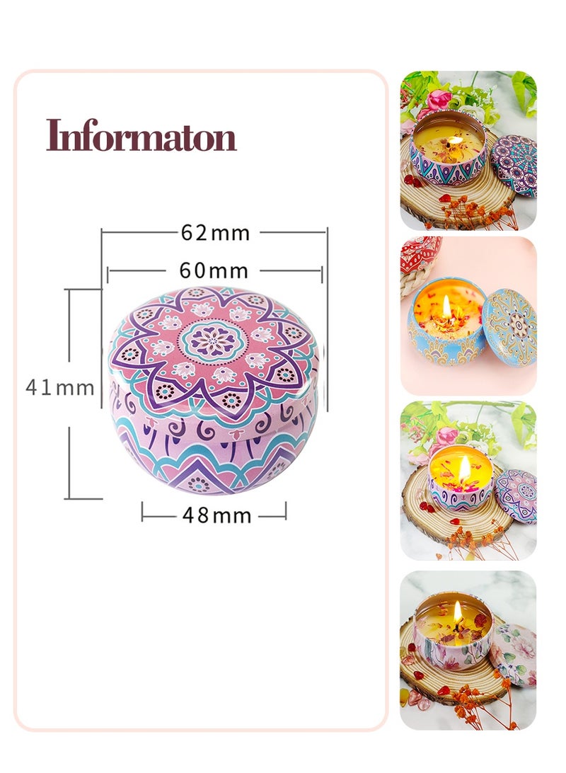 BEIRUI 4Pcs Aromatherapy Candle Set - Soy Wax Scented Candles, Home Fragrance Candles With Long-Lasting Aroma, Holiday Gift Set (Gardenia, Freesia, Jasmine, Sandalwood) - Image 3