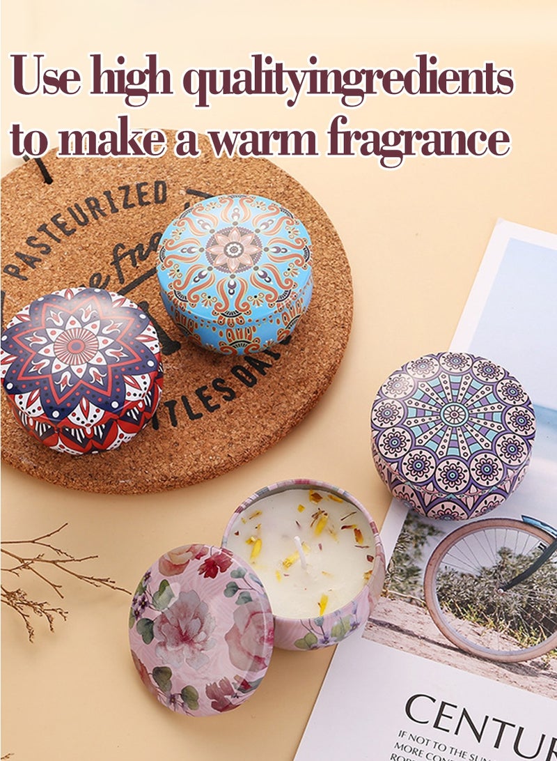 BEIRUI 4Pcs Aromatherapy Candle Set - Soy Wax Scented Candles, Home Fragrance Candles With Long-Lasting Aroma, Holiday Gift Set (Gardenia, Freesia, Jasmine, Sandalwood) - Image 5