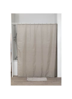 Tendance High Quality Polyester Bathroom Shower Curtain Taupe 180 x 200cm 1204165  - Image 2