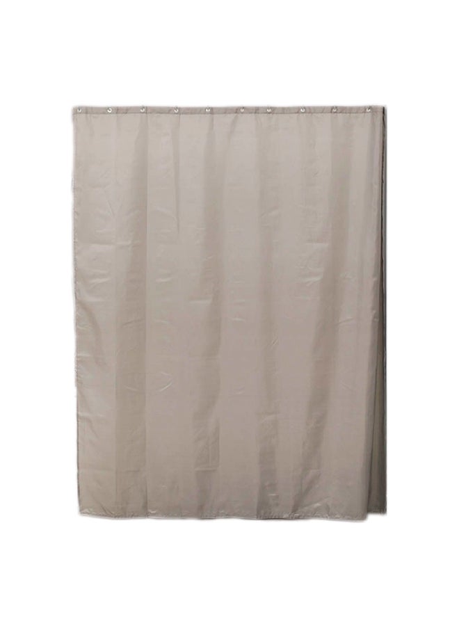 Tendance High Quality Polyester Bathroom Shower Curtain Taupe 180 x 200cm 1204165 - Image 1