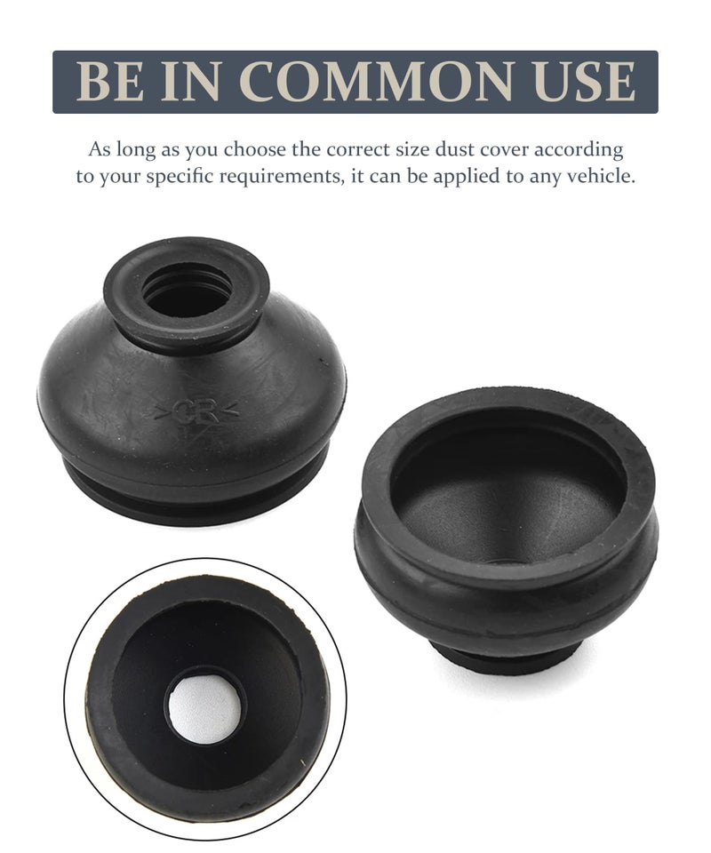 VARGTR Tie Rod Boot,Tie Rod End Boots,Car Accessories Turn To Rod Arm Ball Joint Head Dust Protection Rubber Cover Track Rod End Set,Car Suspension Steering Parts Accessories,Fit for Most Vehicles - Image 5