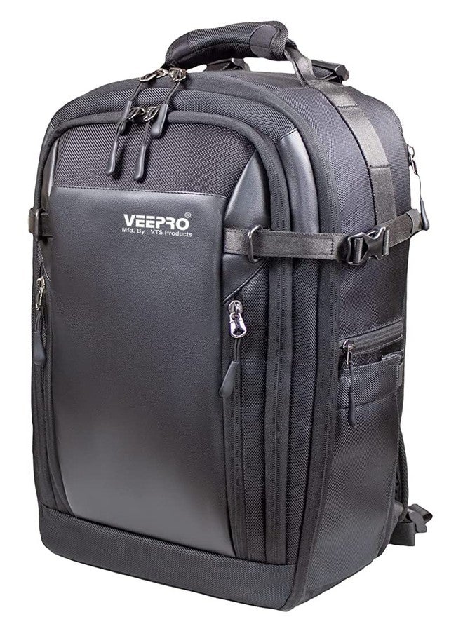 VTS Camera Backpack | VEO Select 47 BF I 1-2 Pro DSLRs with lens upto 70-200mm, 3-4 lenses, flash and accessories I Upto 15 inch(39cm) laptop Rain Cover Included - Image 3