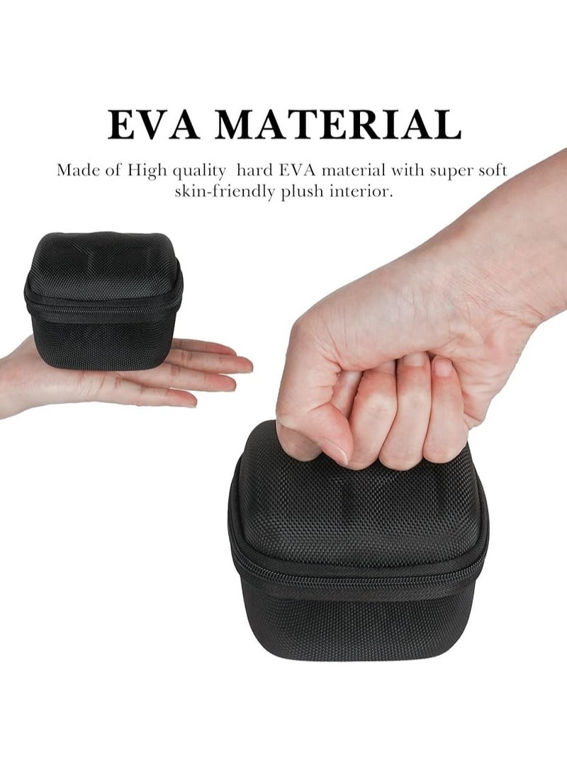 موكس حقيبة سفر للساعات للرجال والنساء، صندوق تخزين ساعة واحد مع وسادة ساعة، حقيبة سفر لحمل الساعات من مادة EVA تناسب حتى 60 مم (أسود) - Image 4