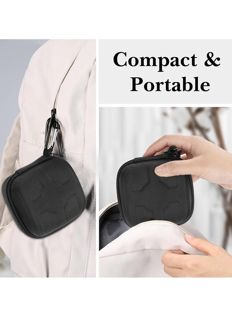 موكس حقيبة سفر للساعات للرجال والنساء، صندوق تخزين ساعة واحد مع وسادة ساعة، حقيبة سفر لحمل الساعات من مادة EVA تناسب حتى 60 مم (أسود) - Image 5