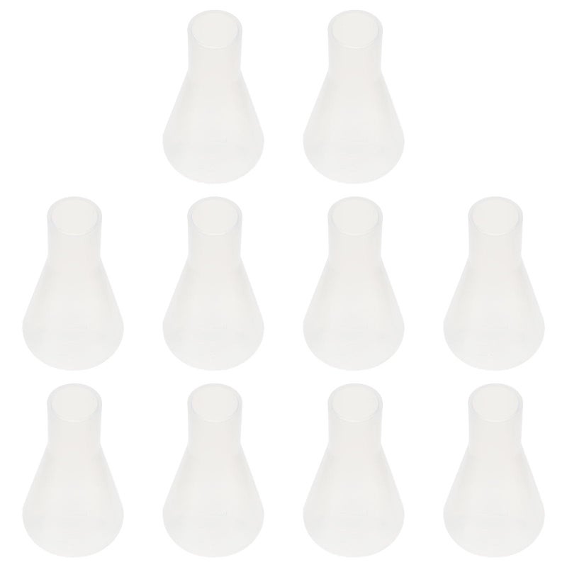 10pcs 100ml Graduated Plastic Erlenmeyer Flasks for Chemistry Lab Experiments - Image 2