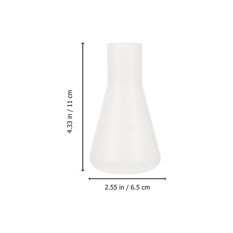 10pcs 100ml Graduated Plastic Erlenmeyer Flasks for Chemistry Lab Experiments - Image 3