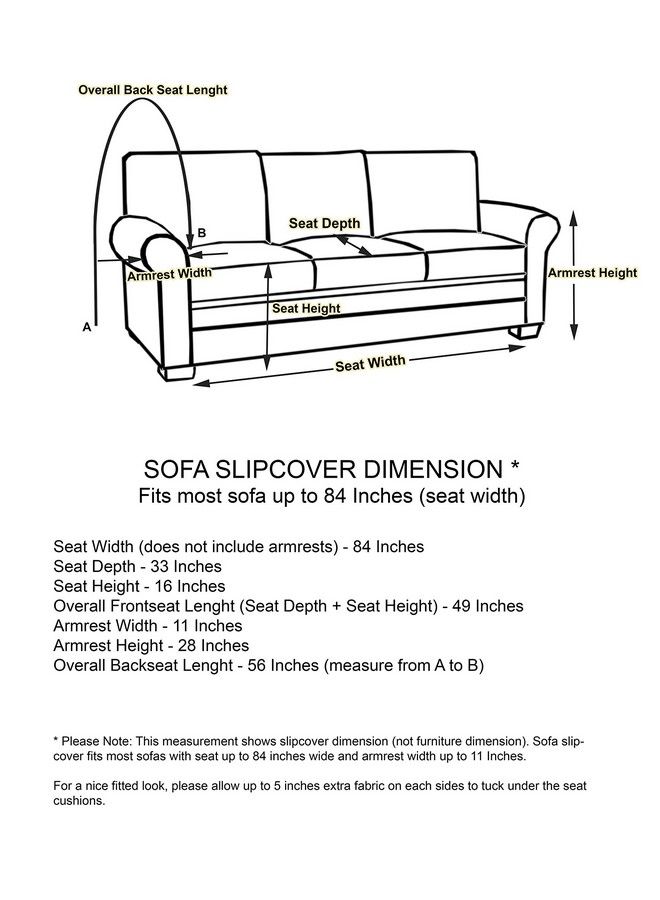 Linen Store Microsuede Slipcover Furniture Protector Cover Ruby Sofa - Image 4