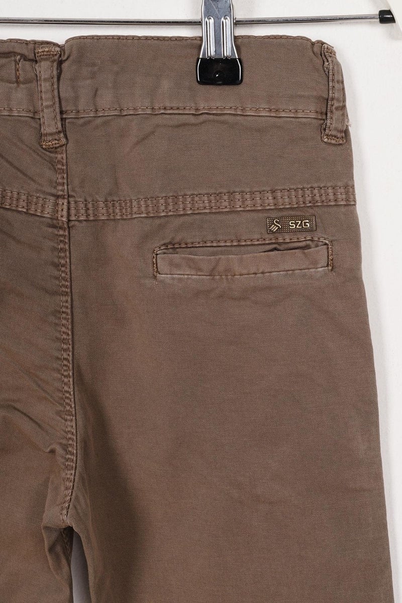 Süzgün Back Pocket Earth Color Boy Gabardine Trousers  - Image 4