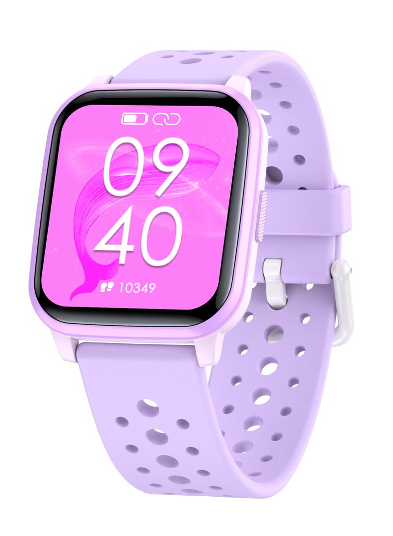 Verci Kids Smart Watch with Sleep Mode, 20 Sports Modes, 5 Games and Pedometer - Fun Birthday Gifts for 4-16 Year-Olds(Purple)  - Image 1