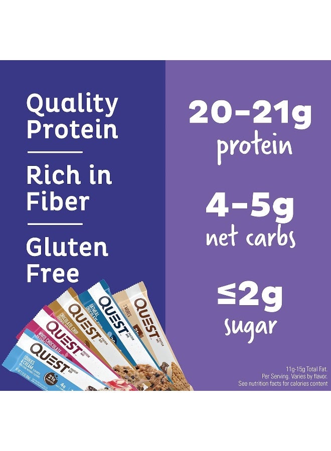 Quest عبوة متنوعة من ألواح البروتين نوتريشن التامة، بروتين عالي، كربوهيدرات منخفضة، خالية من الغلوتين، مناسبة للكيتو، 12 قطعة - Image 3