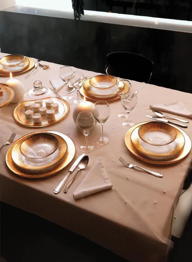 IVV Flat Plate Orizzonte 22 Cm- Clear Gold  - Image 3