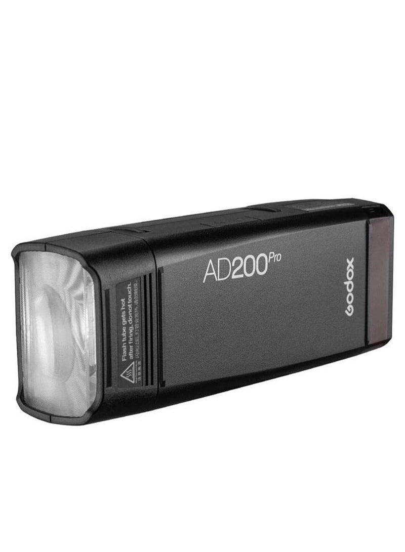 Godox GODOX AD200Pro II TTL Pocket Flash – 200Ws High-Speed Sync Strobe with Interchangeable Flash Heads, 1/8000s HSS, Rechargeable Li-ion Battery, Compact Off-Camera Flash - Image 1