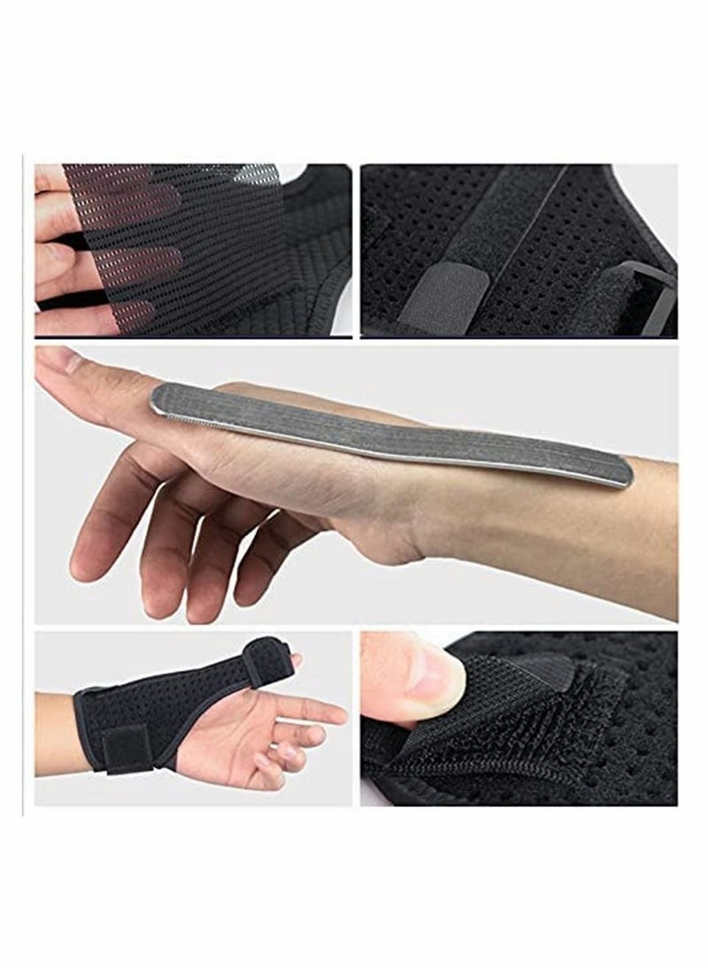 Generic - Thumb Splint Support Brace for Right and Left Hand Reversible Thumb Wrist Stabilizer Compression Splint for Thumb, Trigger Finger, Hand Pain Relief, Arthritis, Tendonitis (Right) - Image 1