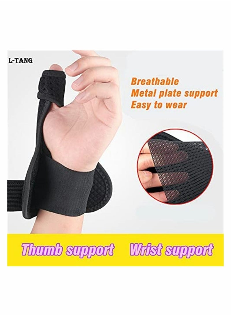 Generic - Thumb Splint Support Brace for Right and Left Hand Reversible Thumb Wrist Stabilizer Compression Splint for Thumb, Trigger Finger, Hand Pain Relief, Arthritis, Tendonitis (Right) - Image 1