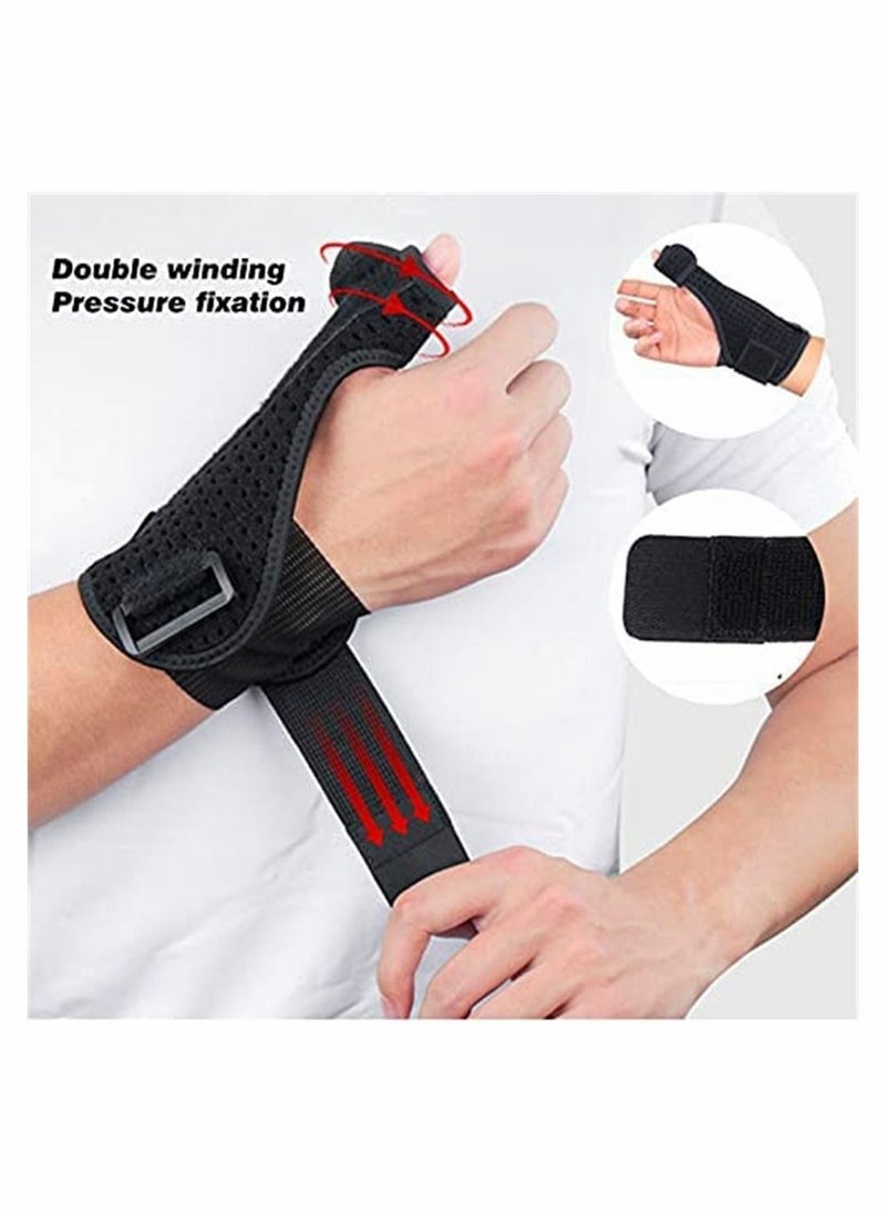 Generic - Thumb Splint Support Brace for Right and Left Hand Reversible Thumb Wrist Stabilizer Compression Splint for Thumb, Trigger Finger, Hand Pain Relief, Arthritis, Tendonitis (Right) - Image 1