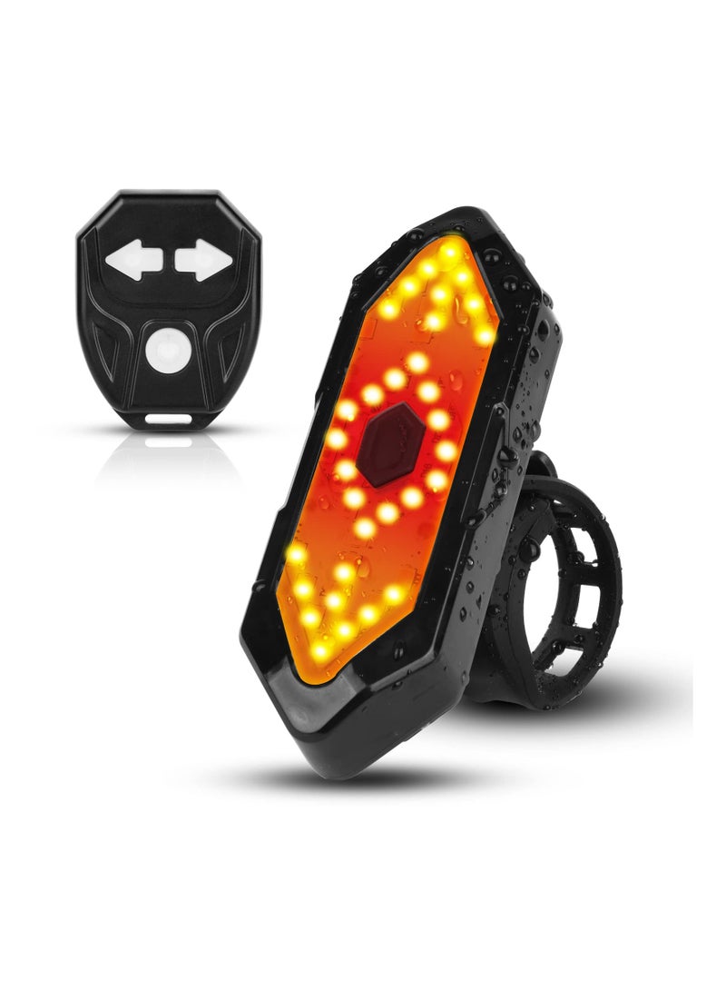SYOSI Bike Tail Light, Ultra Bright USB Rechargeable Bike Tail Lights, Red High Intensity Led Accessories Fits On Any Bike or Helmet. 5/6 Light Modes Options - Easy to Install - Image 1