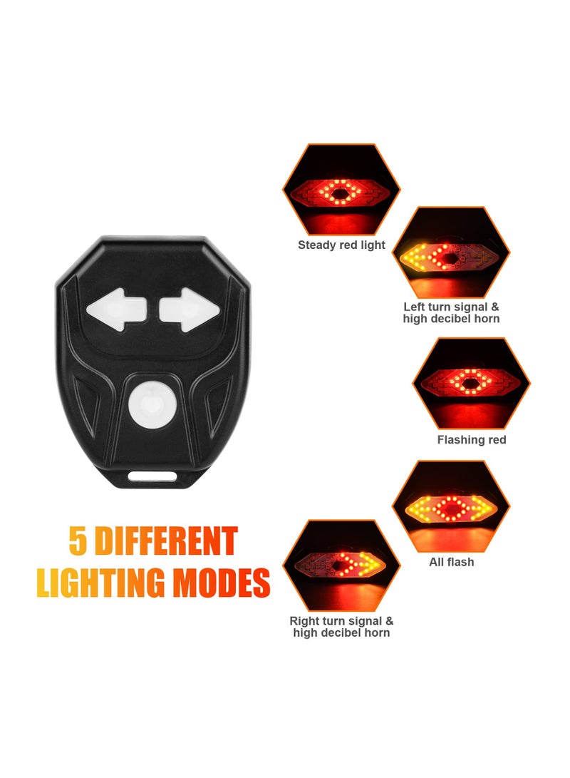 SYOSI Bike Tail Light, Ultra Bright USB Rechargeable Bike Tail Lights, Red High Intensity Led Accessories Fits On Any Bike or Helmet. 5/6 Light Modes Options - Easy to Install - Image 2