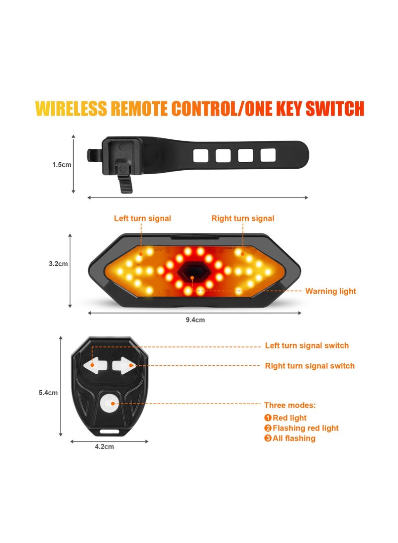 SYOSI Bike Tail Light, Ultra Bright USB Rechargeable Bike Tail Lights, Red High Intensity Led Accessories Fits On Any Bike or Helmet. 5/6 Light Modes Options - Easy to Install - Image 3