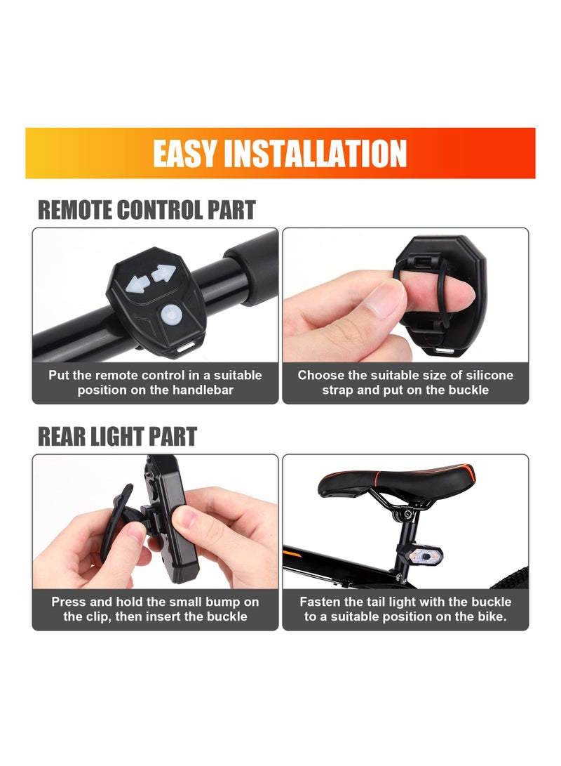 SYOSI Bike Tail Light, Ultra Bright USB Rechargeable Bike Tail Lights, Red High Intensity Led Accessories Fits On Any Bike or Helmet. 5/6 Light Modes Options - Easy to Install - Image 4