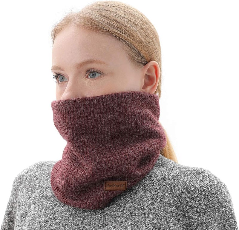 NovForth Winter Neck Warmer Men Ski, Neck Gaiter Face Scarf Women, Fleece Scarf for Men Gaiter Mask, Thick Windproof Scarves - Image 2