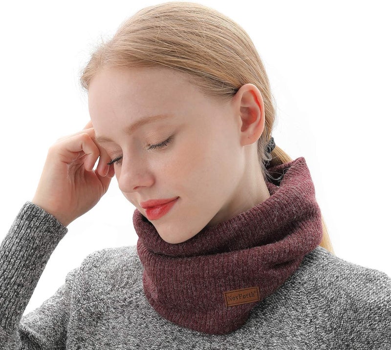 NovForth Winter Neck Warmer Men Ski, Neck Gaiter Face Scarf Women, Fleece Scarf for Men Gaiter Mask, Thick Windproof Scarves - Image 3