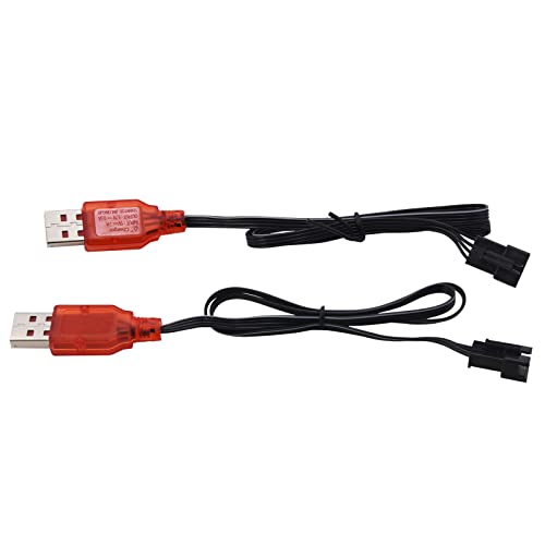 Blomiky 2 Pack SM-4P Blaster Toy Charger Cable Compatible with Some Electric Gel Water Ball Blaster Toys or Some RC Cars/Blaster Cable 2 - Image 5