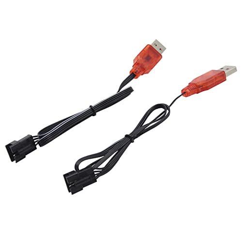 Blomiky 2 Pack SM-4P Blaster Toy Charger Cable Compatible with Some Electric Gel Water Ball Blaster Toys or Some RC Cars/Blaster Cable 2 - Image 4