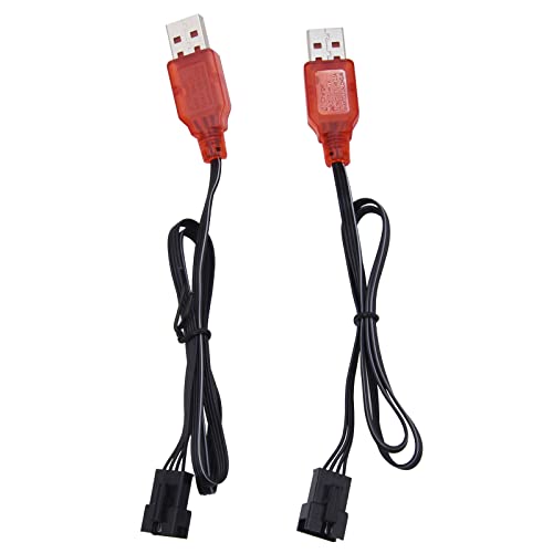 Blomiky 2 Pack SM-4P Blaster Toy Charger Cable Compatible with Some Electric Gel Water Ball Blaster Toys or Some RC Cars/Blaster Cable 2 - Image 3