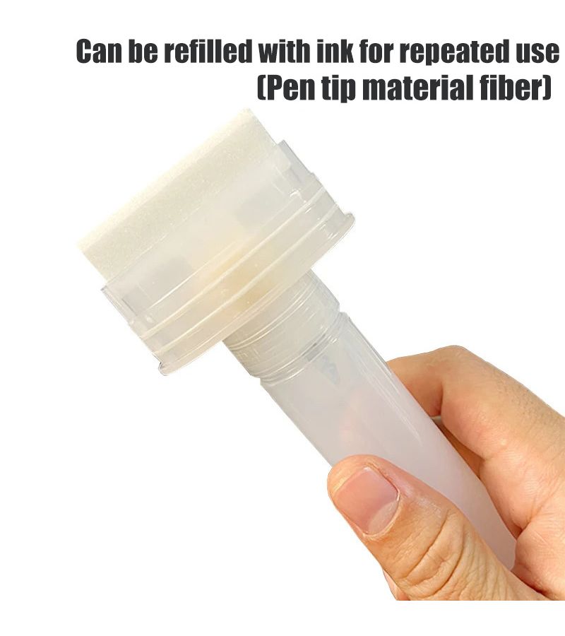 30mm Multi Purpose Graffiti Marker Pens Set With Recycled Heads And Refillable Plastic Transparent Bucket Tube - Image 5