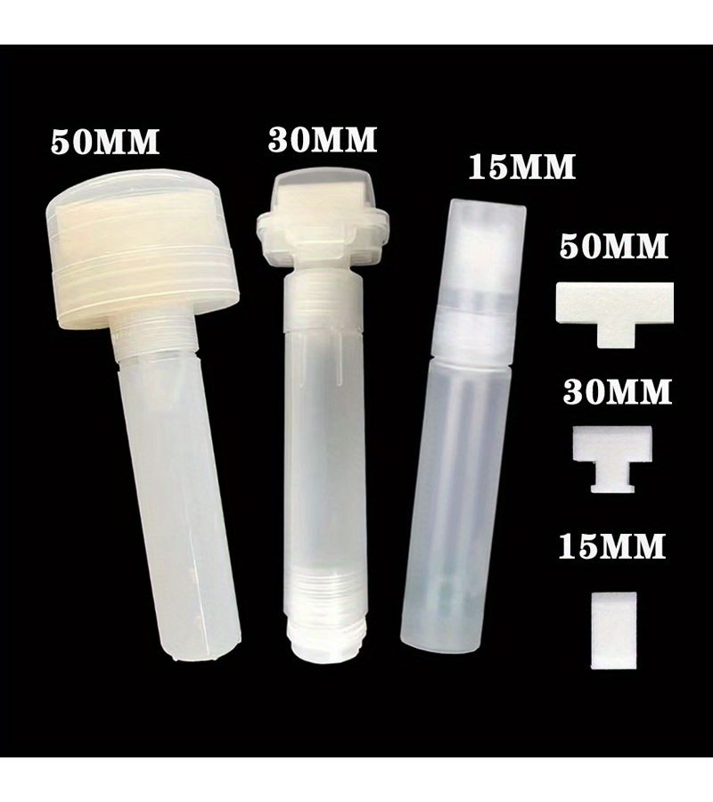 30mm Multi Purpose Graffiti Marker Pens Set With Recycled Heads And Refillable Plastic Transparent Bucket Tube - Image 3