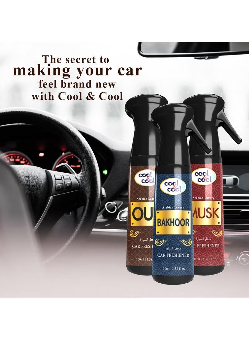 Cool & Cool Bakhoor Car Freshener Exotic Oud Fragrance Arabic Luxury 100ML - Image 4