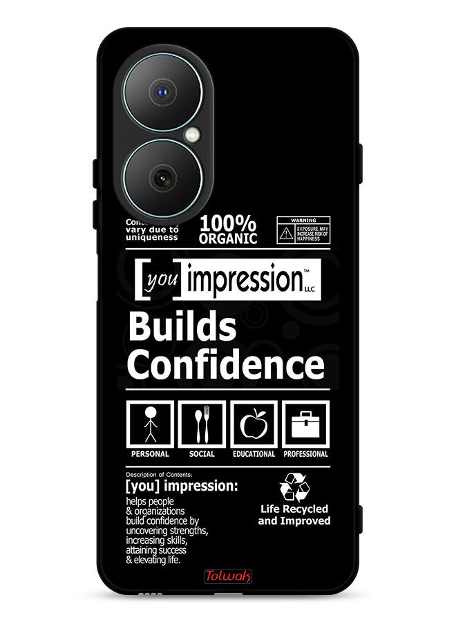 Tolwak Huawei Nova Y73 Protective Case Cover Builds Confidence Sticker