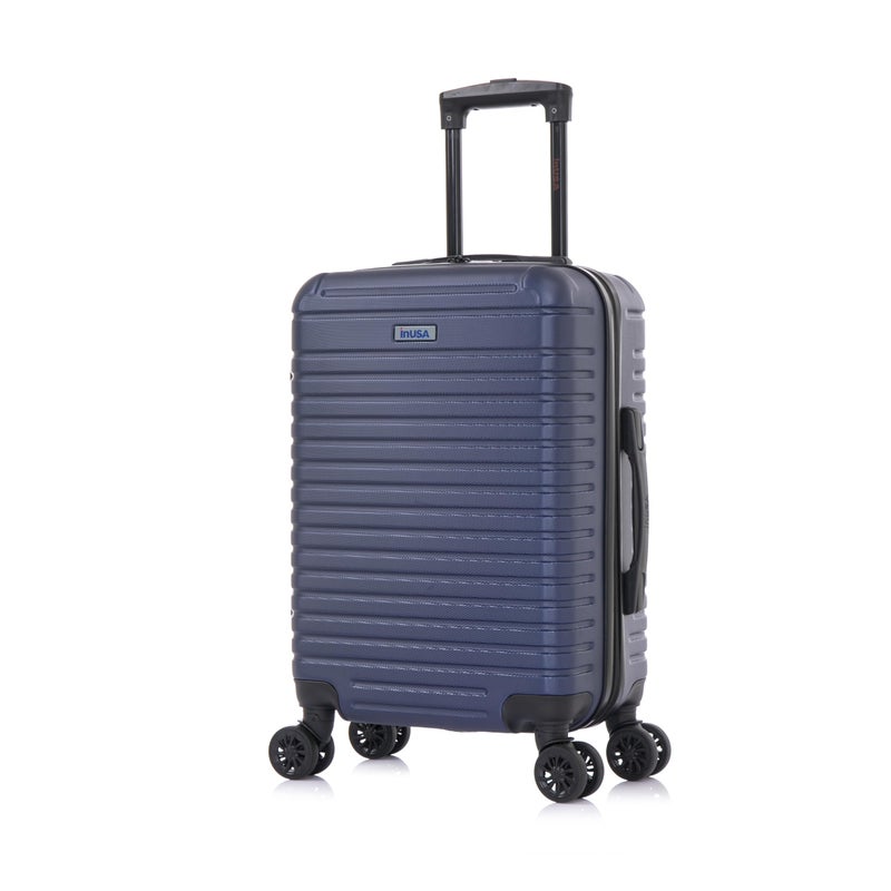 InUSA DEEP Luggage with GEL Handle | Spacious Traveling Suitcases, Travel Suitcase with Dual Spinner Wheels and Studs | 20 Inch Carry On Hardside Luggage | Blue - Image 1
