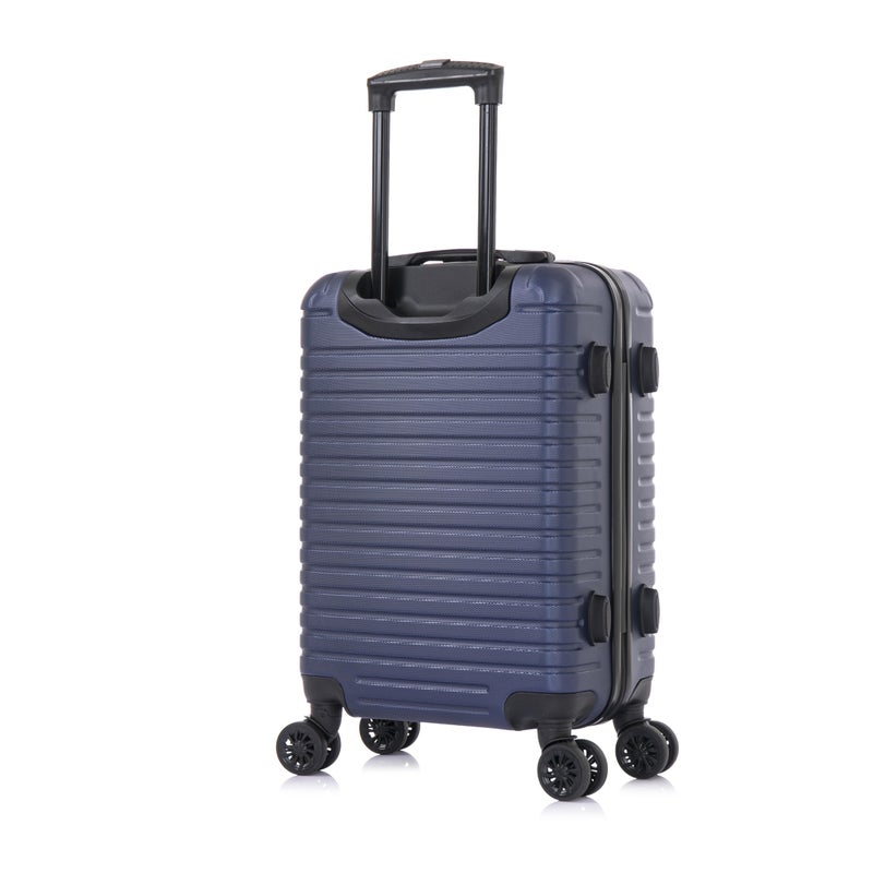 InUSA DEEP Luggage with GEL Handle | Spacious Traveling Suitcases, Travel Suitcase with Dual Spinner Wheels and Studs | 20 Inch Carry On Hardside Luggage | Blue - Image 5