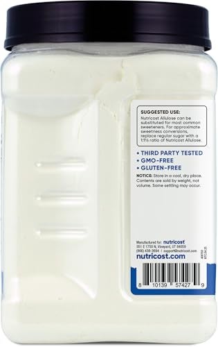 Nutricost Allulose Sweetener (3 LB) - 0 Calorie, Low Carb, KETO, Natural Sugar Alternative, Crystalline Powder - Image 5
