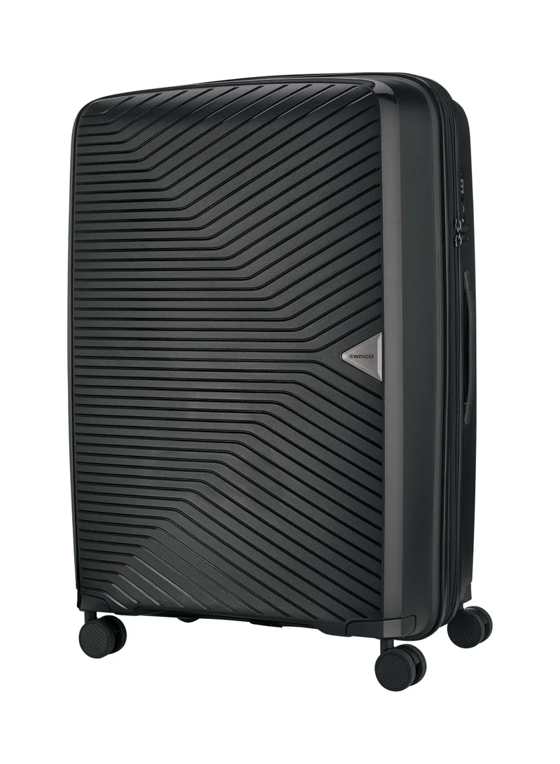 Wenger UltraLite Hardside Large Expandable 76cm Check-In Luggage Trolley  Black - 612378