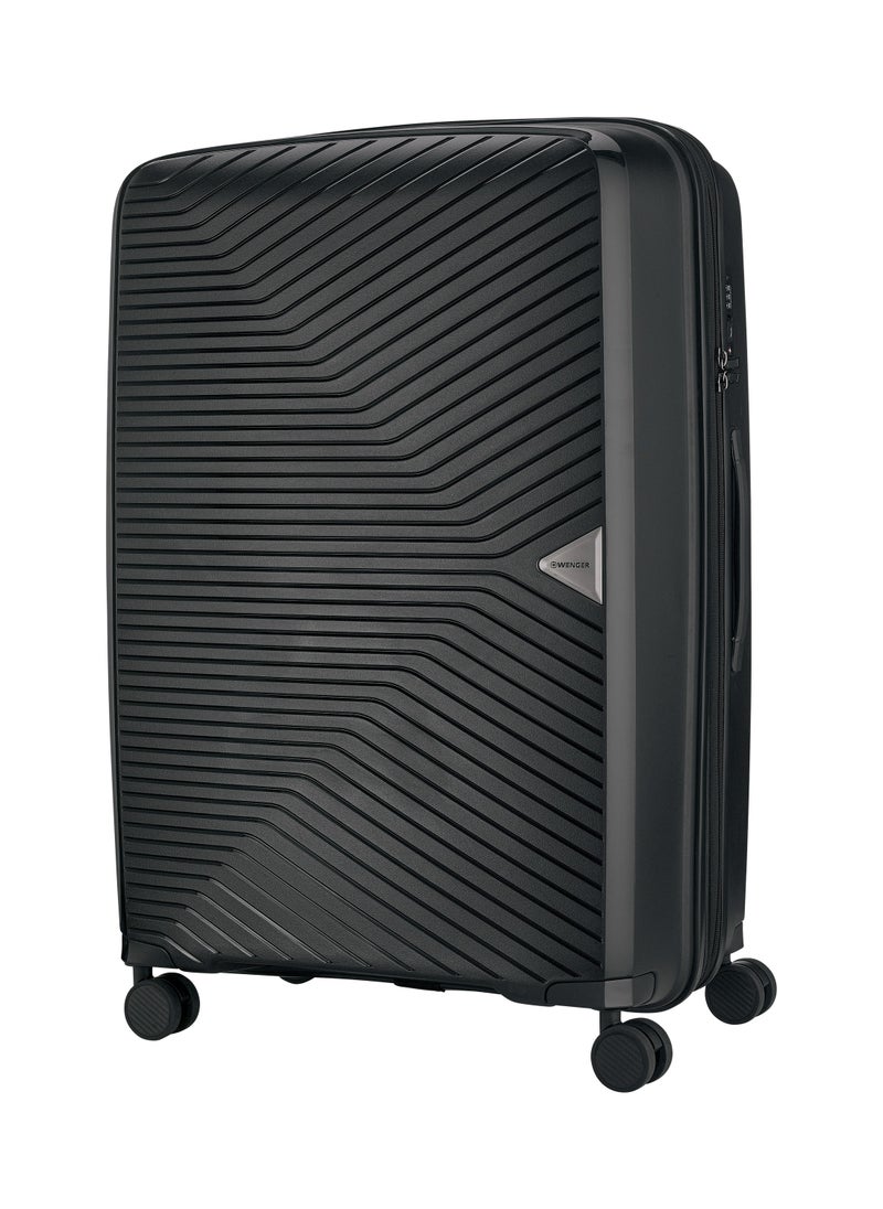 Wenger - UltraLite Hardside Large Expandable 76cm Check-In Luggage Trolley  Black - 612378 - Image 1