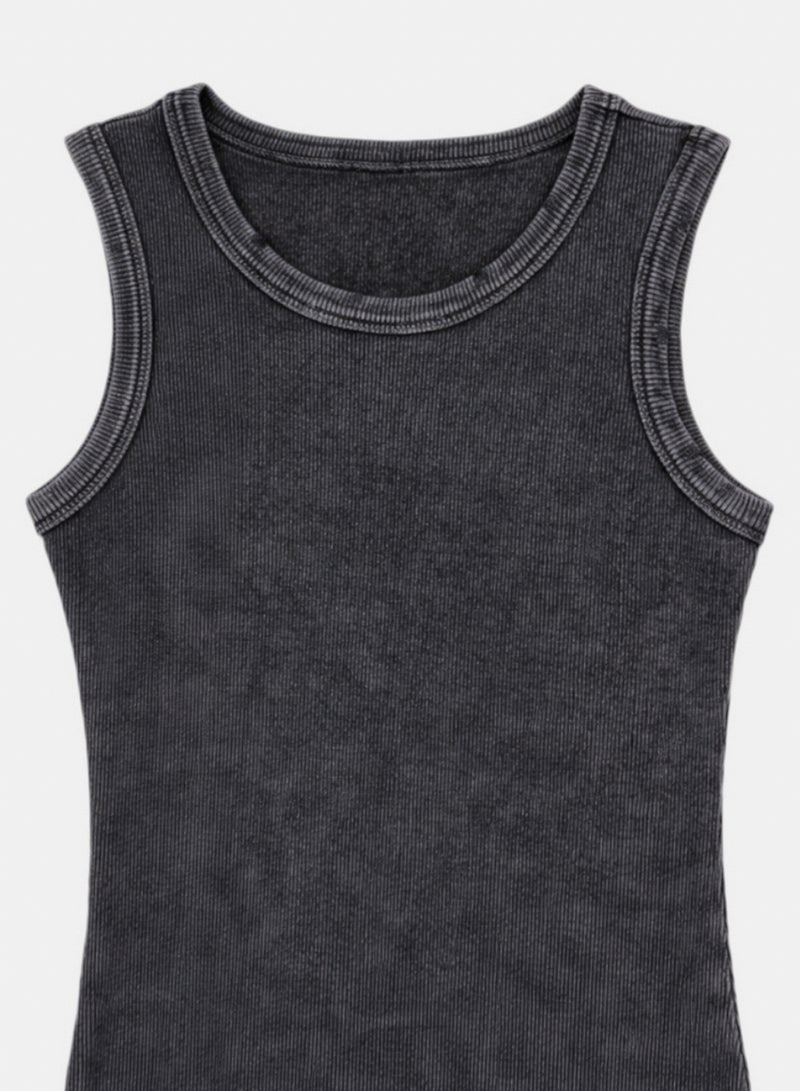 Carina Ribbed Washed Midi Dress - Image 3