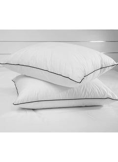 Comfy Comfy Set Of 2 Super Soft Black Cord Pillow  - Image 1